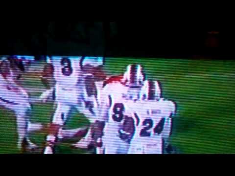 Big Football Hit! Gamecock's D J Swearinger Lays Out A Clemson Tiger