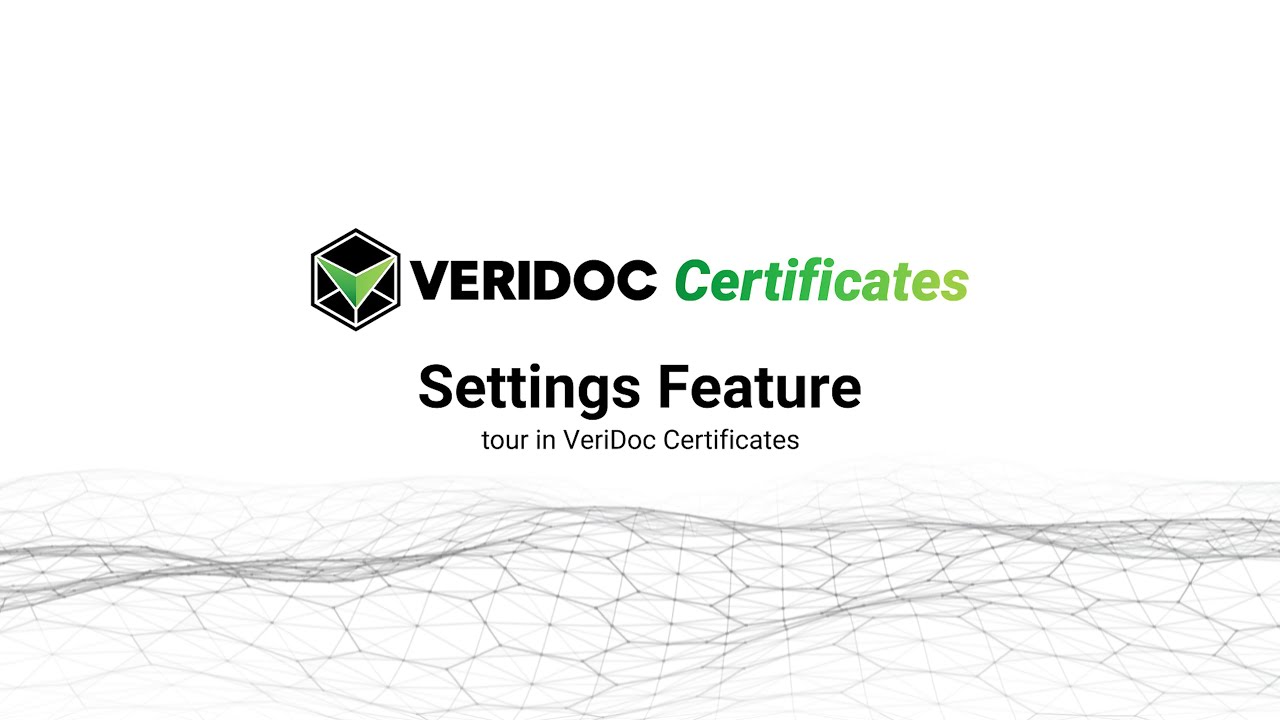 VeriDoc Certificates