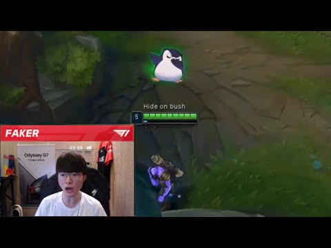 Faker's REACTION on stealing enemy wraith camp