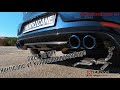 Video: Hurricane V2 Edelstahl Duplex Sportauspuff-Komplettanlage ab OPF mit Klappensteuerung Ø89mm VW Golf 7 R Facelift 300PS 