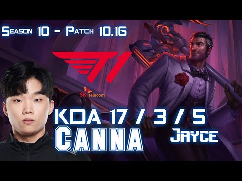 T1 Canna JAYCE vs RENEKTON Top - Patch 10.16 KR Ranked
