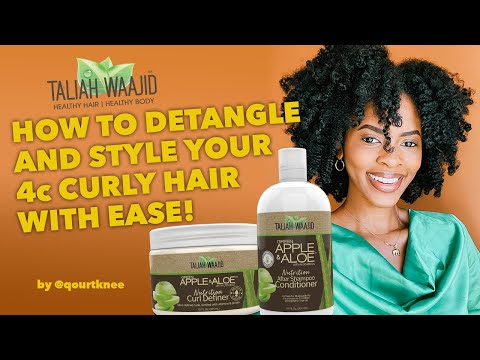 HOW TO Detangle And Style 4c Curly Hair | TALIAH...