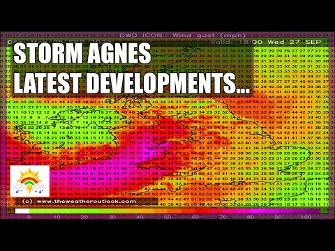 Ten Day Forecast: Storm Agnes Latest Developments & First Cooler October Hints?