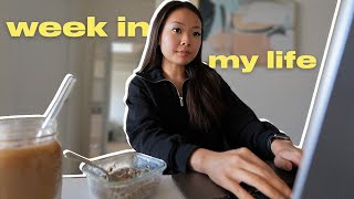 weekly vlog | building healthy habits & balancing 9-5 and hobbies