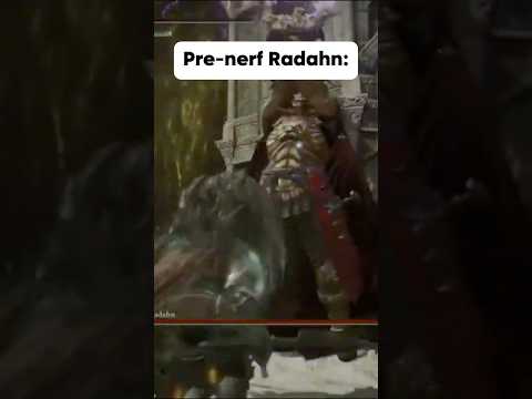 Pre-nerf Radahn vs Post-nerf Radahn.....