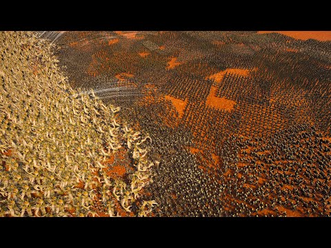 1.000 OAK TREE vs 68.000 ORCS - Epic Fantasy Battle Simulator