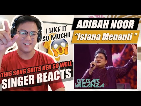 Adibah Noor - Istana Menanti (Gegar Vaganza 2021 - Minggu 2) | SINGER REACTION
