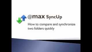 Сравнение и синхронизация папок с помощью @MAX SyncUp
