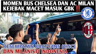 Download lagu MOMEN BUS CHELSEA KEJEBAK MACET DAN BUS AC MILAN MASUK STADION GBK!!  mp3