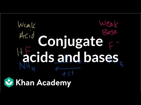 Conjugate acids and bases Video
