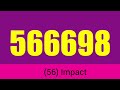 Numbers 1 To 1000000 With Fonts