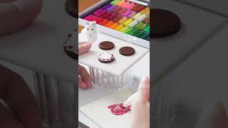 【粘土】黒い森のさくらんぼケーキ🍒【ミニチュアスイーツ】#shorts #clayart #miniature #clay