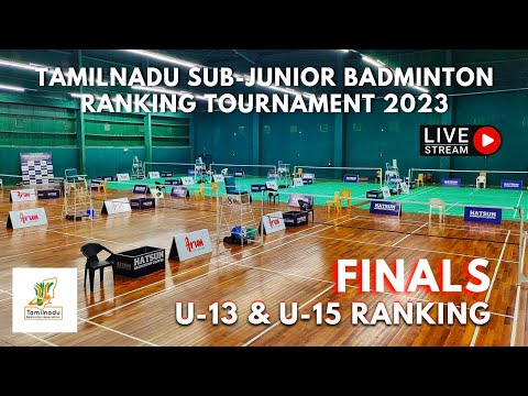 LIVE 🛑 | FINALS - TAMILNADU STATE SUB-JUNIOR BADMINTON RANKING TOURNAMENT 2023