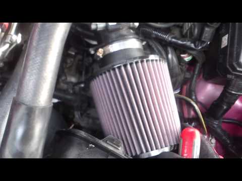 Evo X cone filter install
