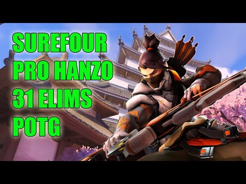 SUREFOUR PRO HANZO 31 ELIMS POTG - GRAND MASTER OVERWATCH SEASON 22