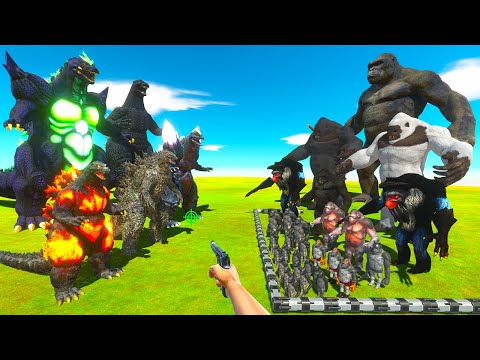 FPS Avatar Rescues Mutant Primates and Fights Evolution of GODZILLA - Animal Revolt Battle Simulator