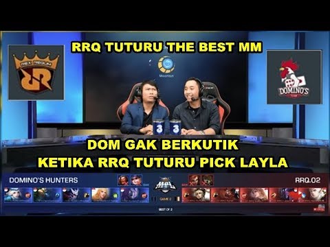 RRQ O.2 VS DOMINO'S HUNTERS, MATCH 1 - RRQ TUTURU PAKE LAYLA SADIS BANGETTT | MPL 2018