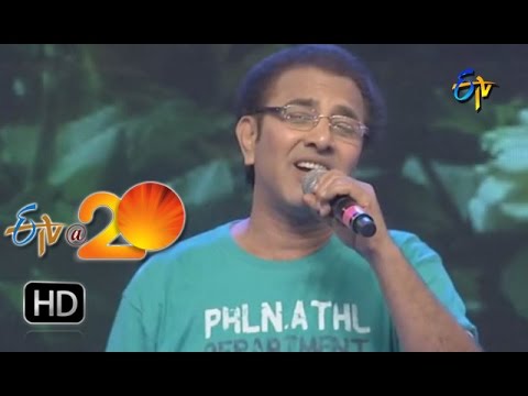 Vandemataram Srinivas Performance  - Nee Padammeeda PuttuMachanai Song  in  Khammam ETV @ 20