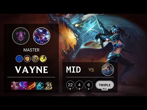 Vayne Mid vs Yasuo - EUW Master Patch 11.16