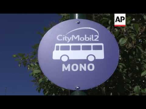 Ônibus sem motorista testado no trânsito pela primeira vez em cidade grega