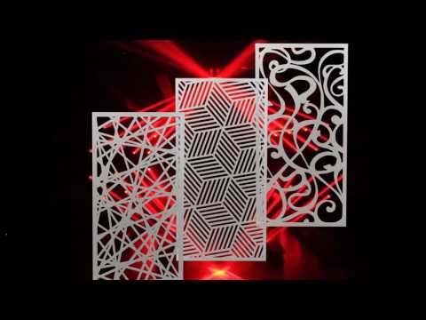 Trendige Lasersujet für Trennwände