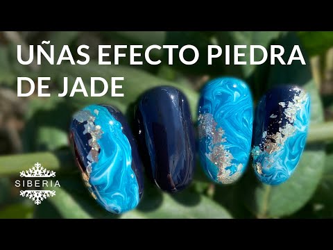 Uñas efecto piedra de Jade | Nail Art tutorial 💅🏻