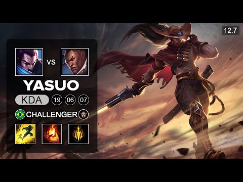 Yasuo vs Lucian Mid - BR Challenger - Patch 12.7 Season 12