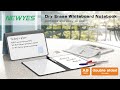 NEWYES Dry Erasable Whiteboard Folio | PU Lether Cover Notebook | Reusable and Portable Notebook