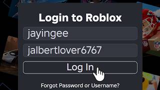 logging into roblox...