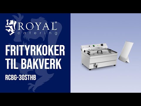 video - Frityrkoker til baking - 30 Liter - 9.000 W - Kuldesone