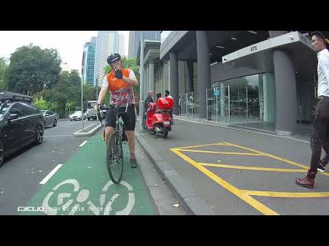 20181102 - Very close call from guy on a bike not paying attention