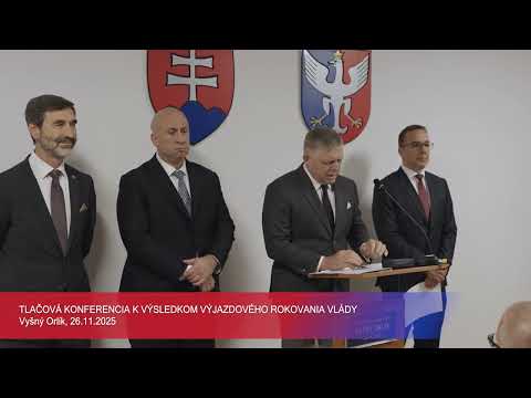 Tlačová konferencia po výjazdovom rokovaní vlády vo Vyšnom Orlíku