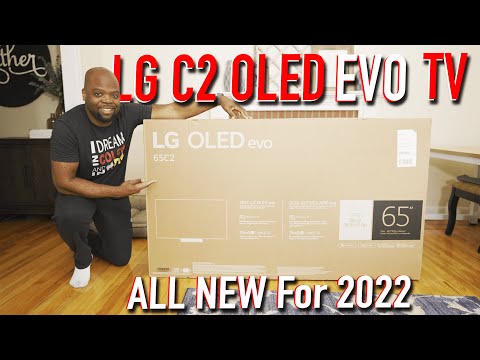 2022 LG C2 OLED Evo TV Unboxing, Setup & Comparison