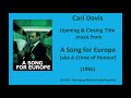 Carl Davis A Song For Europe Aka A Crime Of Honour 1985