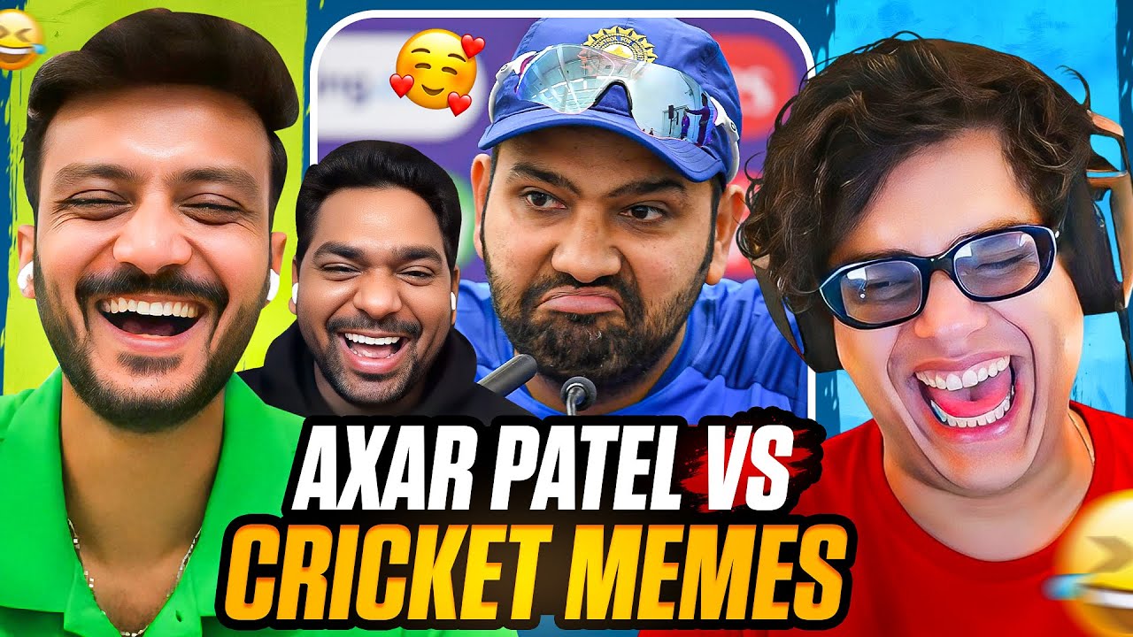 AXAR PATEL REACTS TO ROHIT SHARMA MEMES Ft. @ZakirKhan