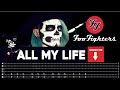 【FOO FIGHTERS】[ All My Life ] cover by Masuka | LESSON | GUITAR TAB