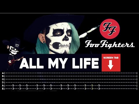 【FOO FIGHTERS】[ All My Life ] cover by Masuka | LESSON | GUITAR TAB