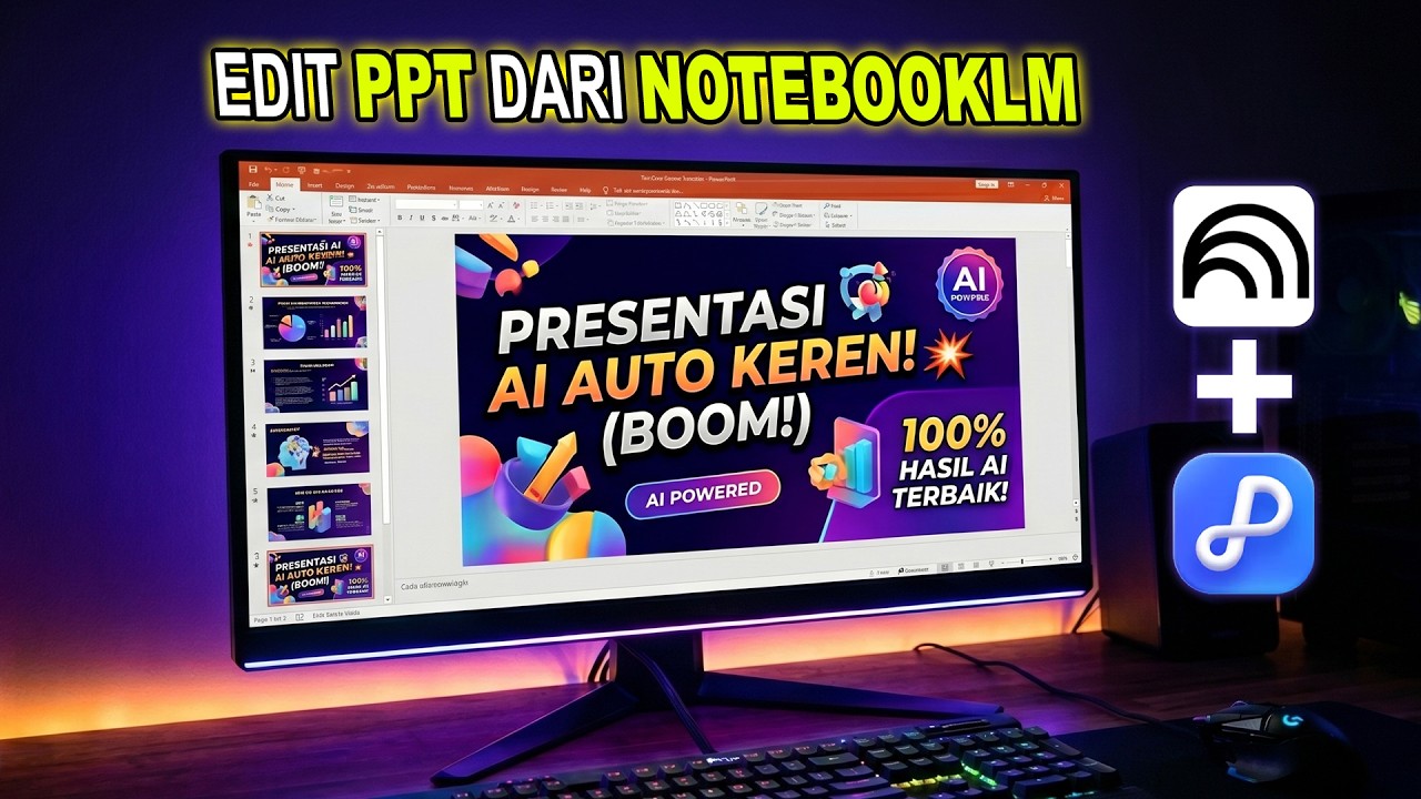 KOMBINASI GOKIL! Cara Mengubah Presentasi Dari NotebookLM Biar Bisa DiEdit