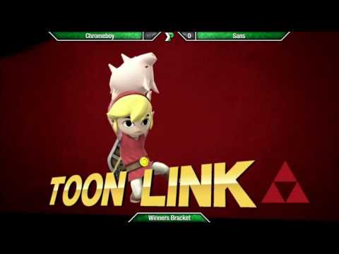 EVAC 22/7/16 - Chromeboy (Toon Link) vs Sans (Peach) - Smash 4