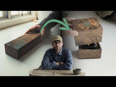Making a Walnut Watch Box with Dovetails and Inlay