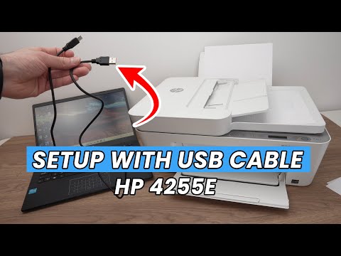 How to Setup the HP DeskJet 4255e Printer Using a USB Cable