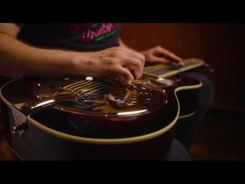 Recording King RR-60-VS Professional Squareneck Resonator Guitar, Vintage Sunburst image 6
