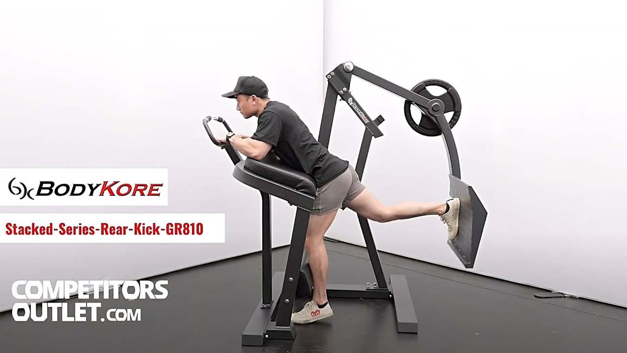 BodyKore Stacked Series Glute Kickback Machine GR810 BodyKore Stacked Series Glute Kickback Machine GR810