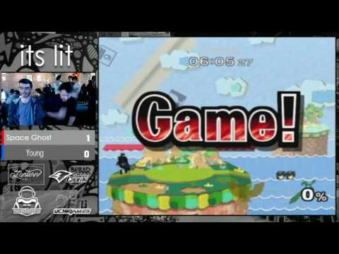 IT'S LIT SSBM - Space Ghost (Captain Falcon) vs. Young (Marth) - Smash Melee Losers Side
