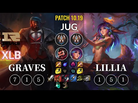 RNG XLB Graves vs Lillia Jungle - KR Patch 10.19