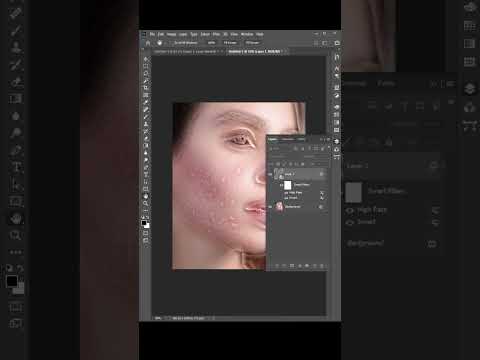 Photoshop Tips 2025 - How to Retouch Face Skin with easy way #skinretouchingtutorial #photoshoptips