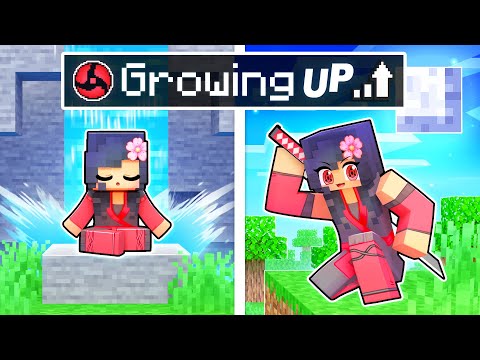 GROWING UP as a NINJA In Minecraft!