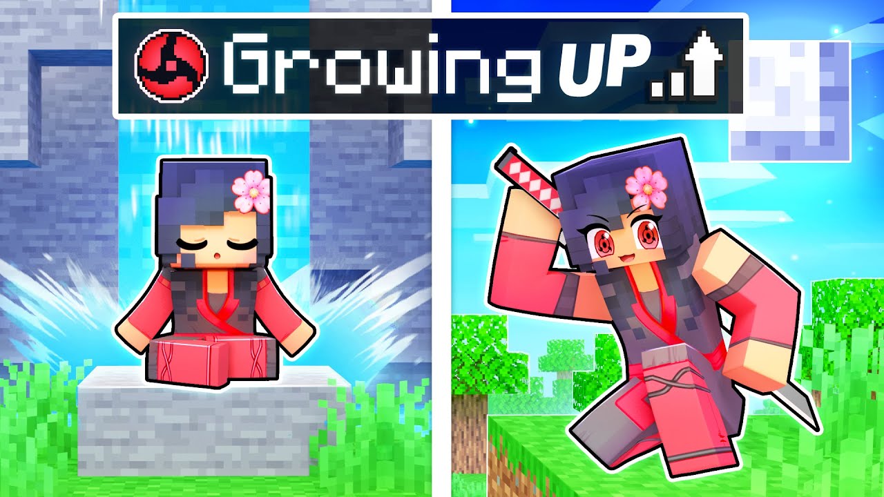 GROWING UP as a NINJA In Minecraft!