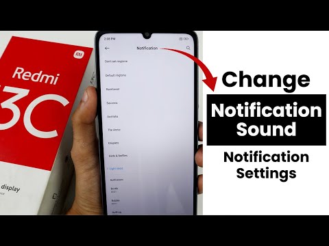 Change Notification Sound In Redmi 13C | Notification Settings