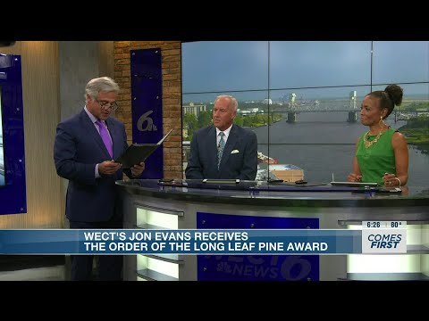 WECT’s Jon Evans receives The Order of the Longleaf Pine Award